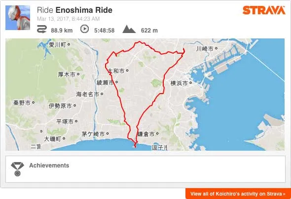 Strava: Enoshima Ride