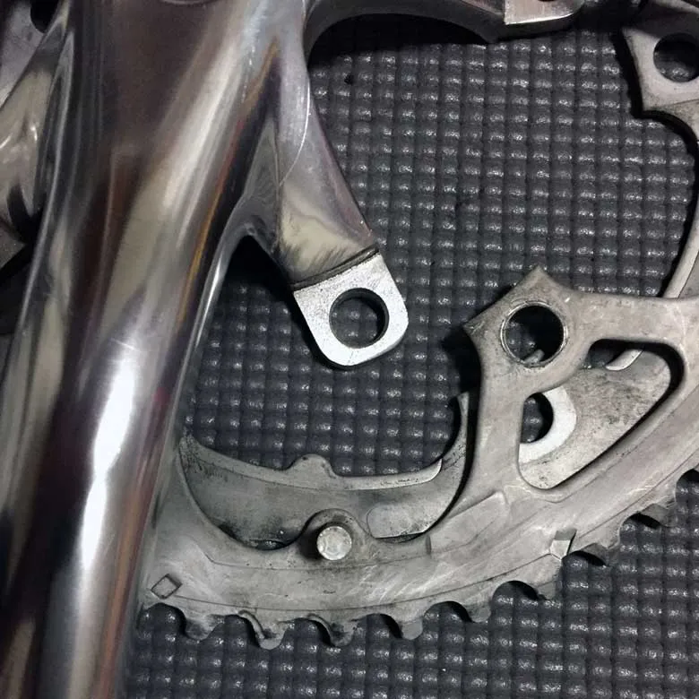 チェーンリングの取り付け位置