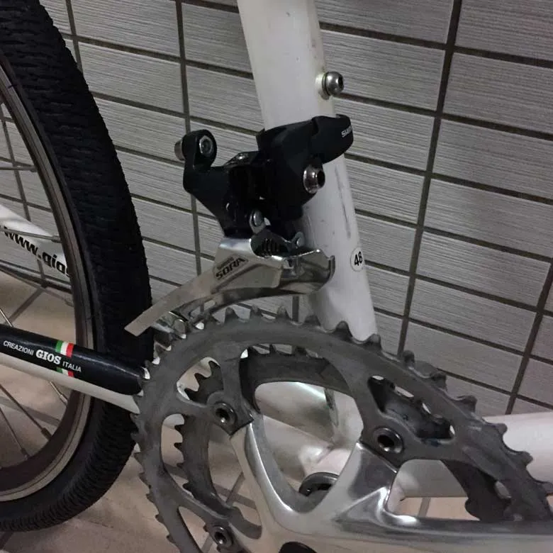 直付けフロントディレーラーとバンド